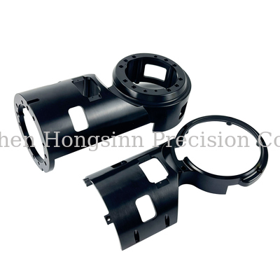 Bom preço Caixa de Alumínio Usinada CNC de 5 Eixos Anodizada Preta On-line